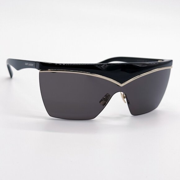 NEW SAINT LAURENT SL 614 MASK 001 BLACK SL614 MASK 001 WOMEN SUNGLASSES - Picture 6 of 15